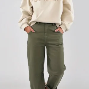 Pantalone drill ovetto elastico T.