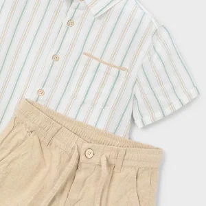 Camicia+bermuda in misto lino art.3217-16MAYORAL