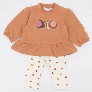 Completo felpato con pantalone a pois MAYORAL
