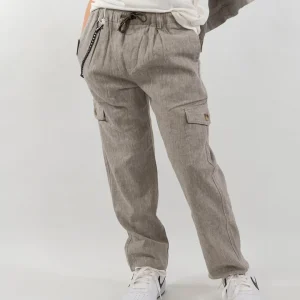 Pantaloni lunghi cargo in misto lino I DO