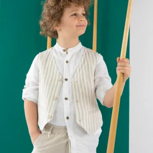 Gilet tre bottoni righe verticali